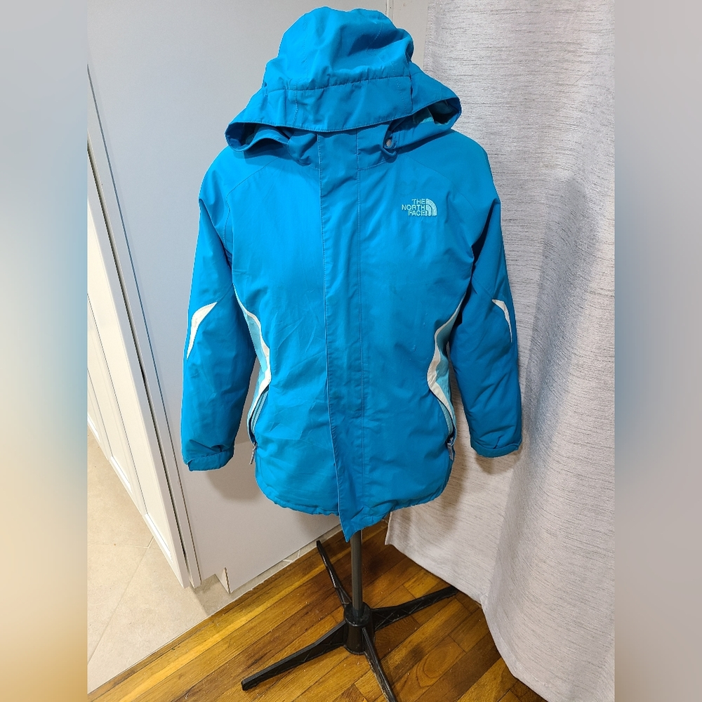 Kids 3 in 1 north face jacket blue